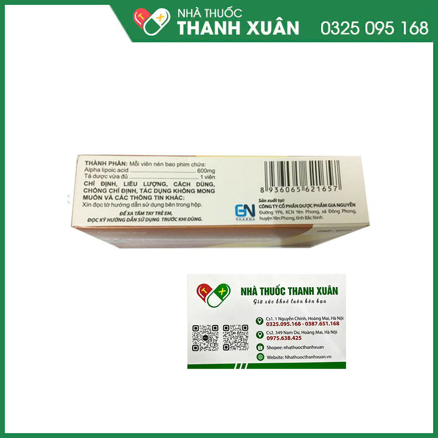 Vidpoic 600mg thuốc điều trị rối loạn cảm giác do bệnh viêm đa dây thần kinh đái tháo đường